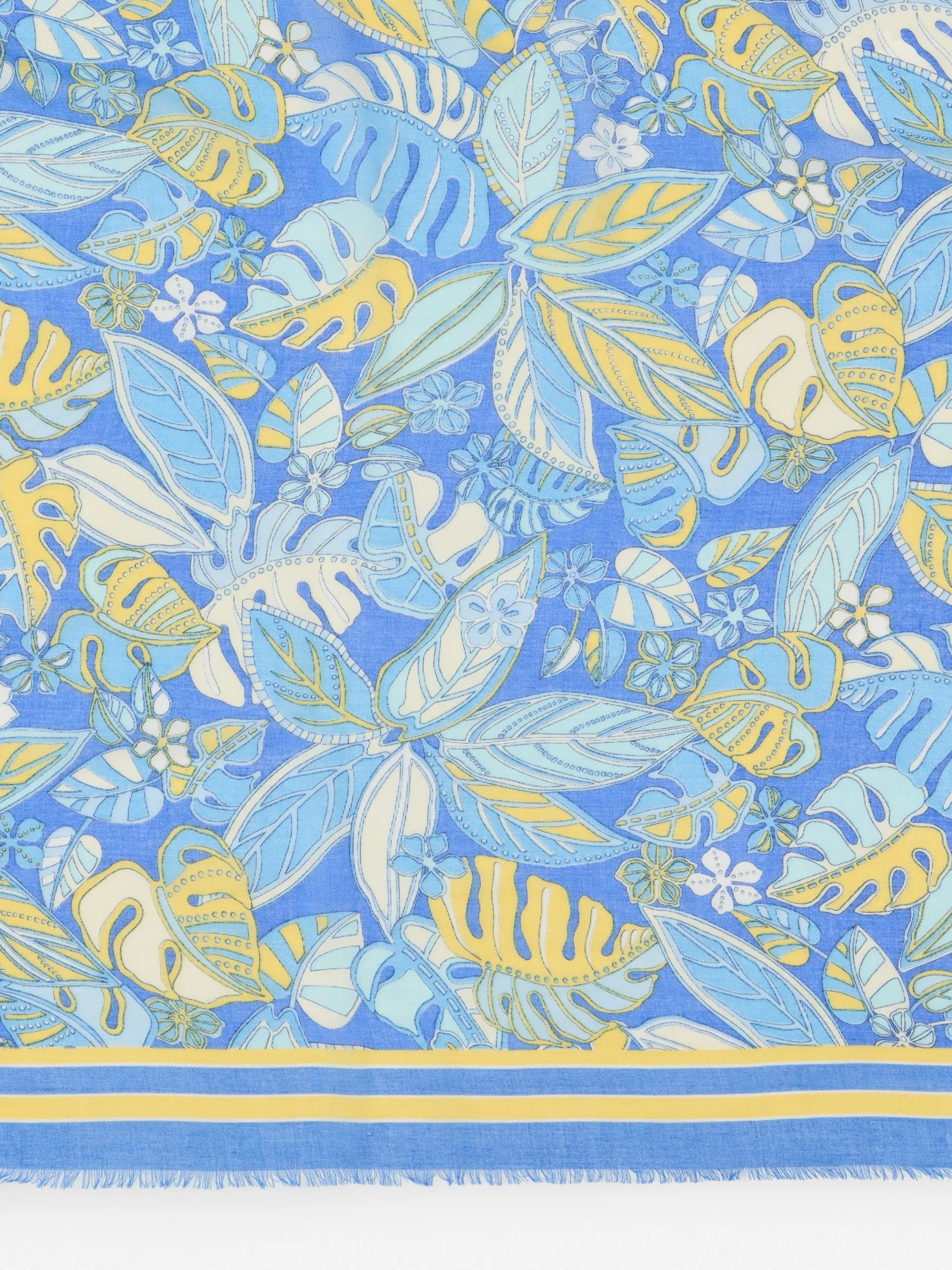 J.McLaughlin Giselle Scarf In Beach Bouquet Border-Women Shoes & Accessories|Scarves
