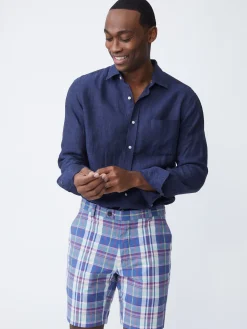 J.McLaughlin Gramercy Classic Fit Linen Shirt- Shirts