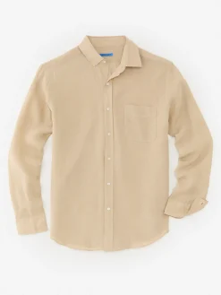 J.McLaughlin Gramercy Classic Fit Linen Shirt- Shirts