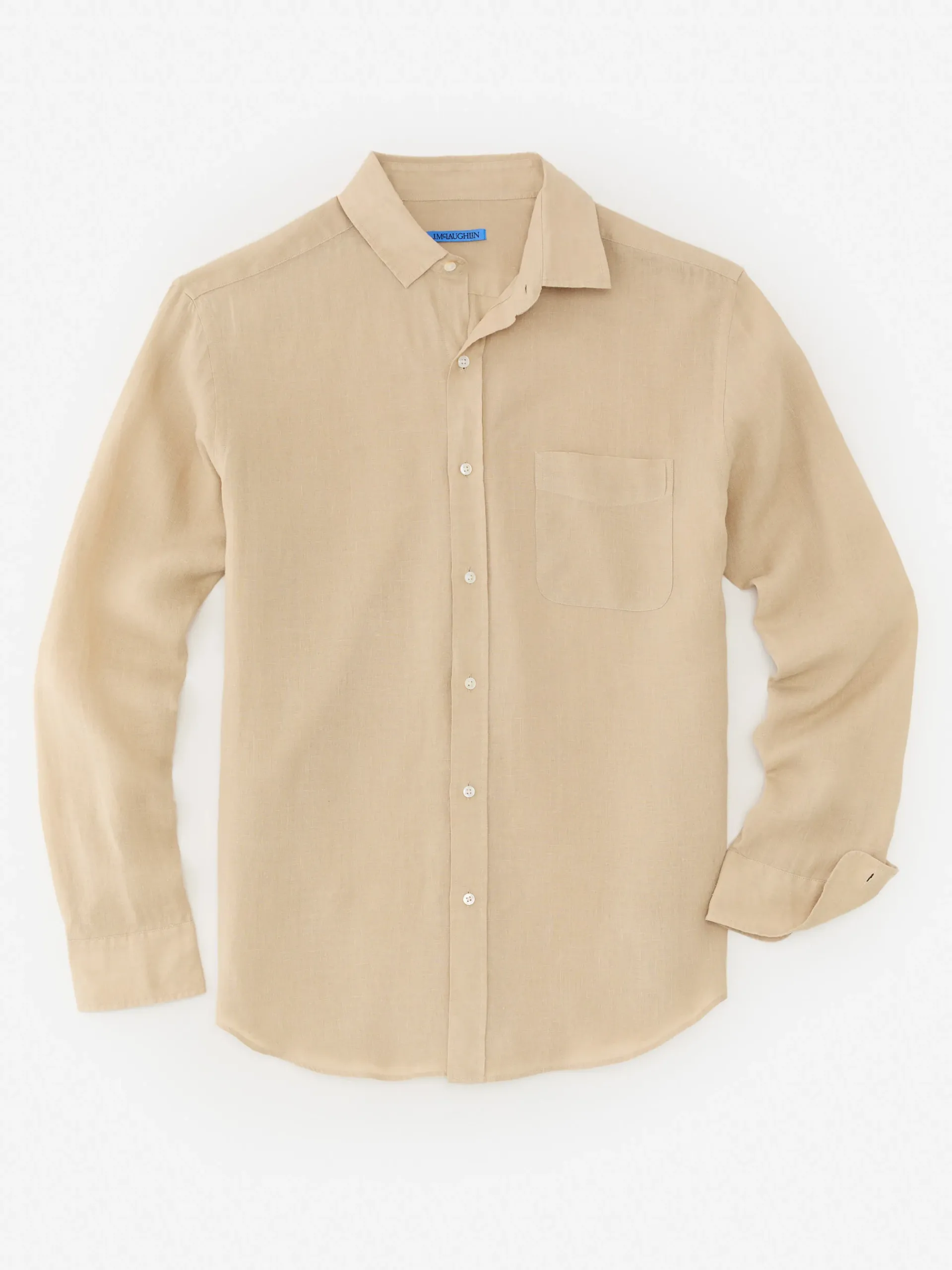 J.McLaughlin Gramercy Classic Fit Linen Shirt- Shirts