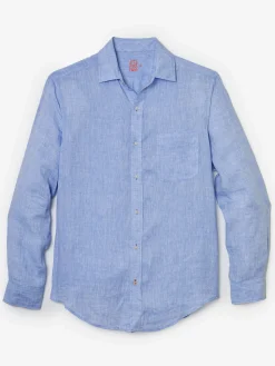 J.McLaughlin Gramercy Classic Fit Linen Shirt- Shirts