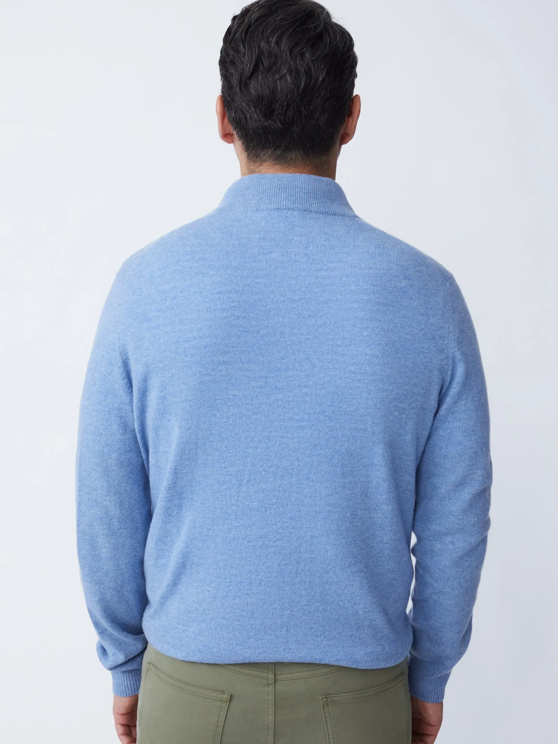 J.McLaughlin Henry Cashmere 1/4 Zip- Sweaters
