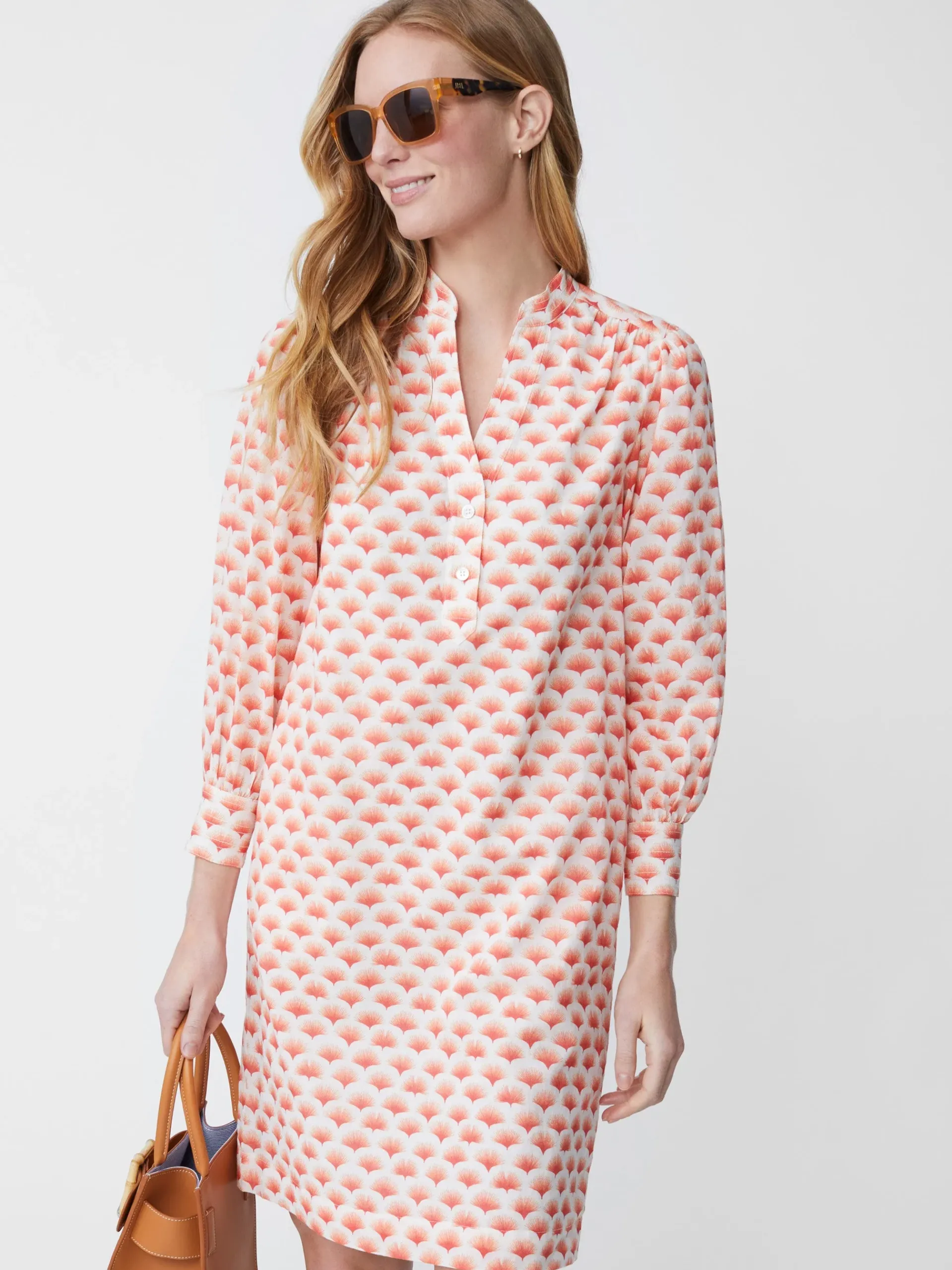 J.McLaughlin Hollins Dress In Gingko Mosaic-Women Dresses