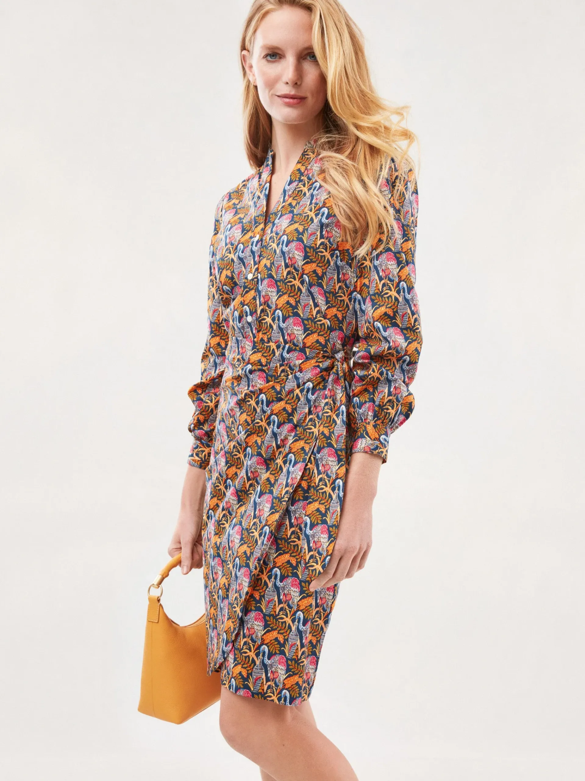J.McLaughlin Isolde Dress In Rare Bird-Women Dresses