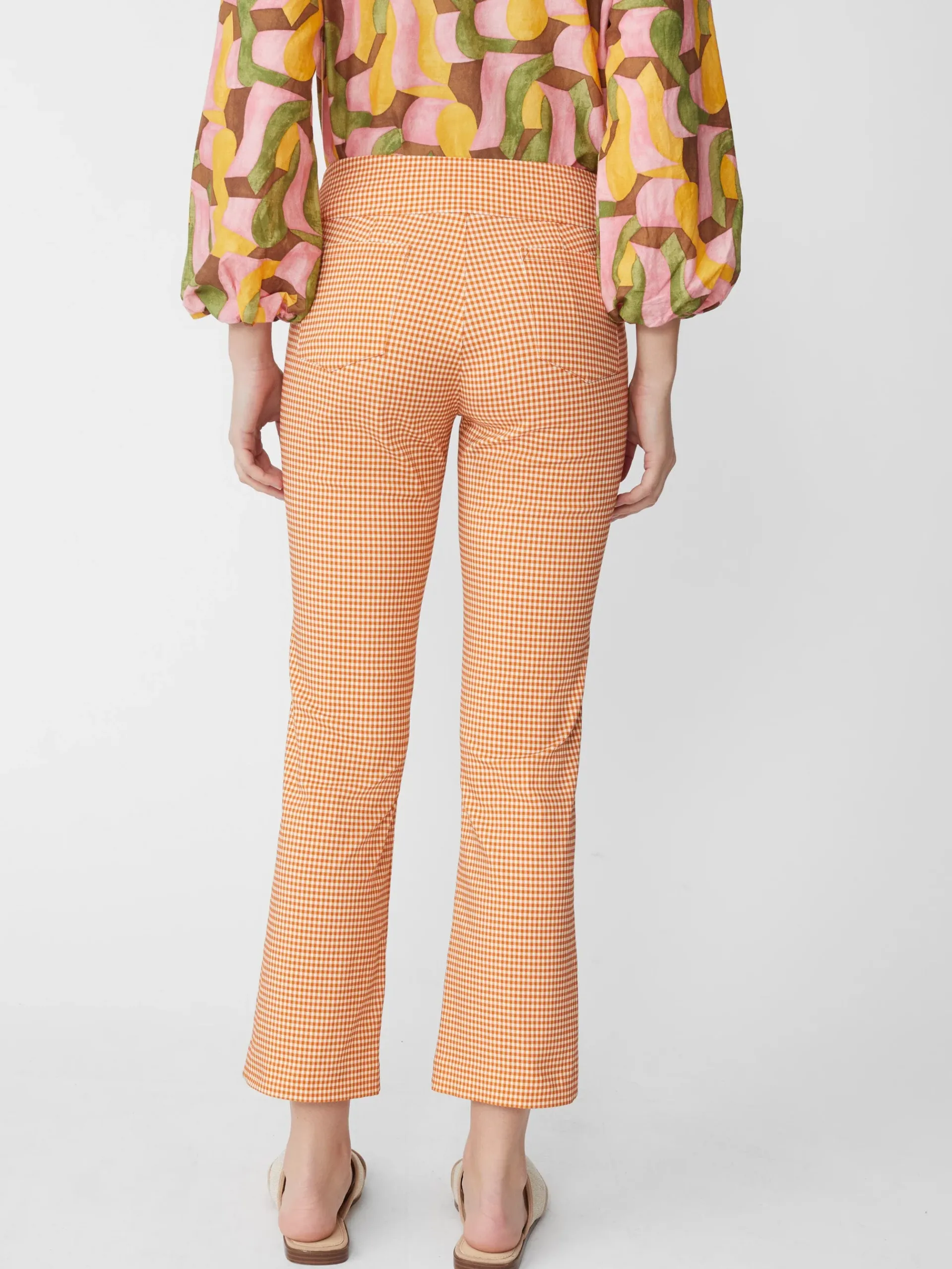 J.McLaughlin Ivy Pants In Cabana Gingham-Women Pants
