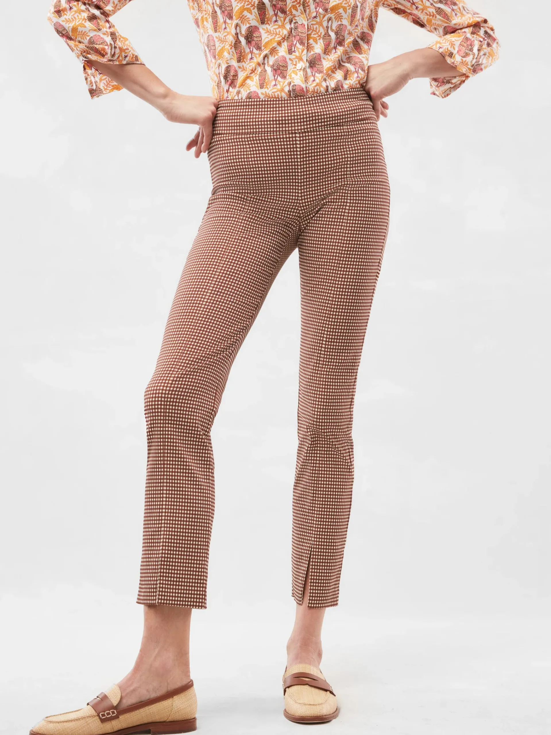 J.McLaughlin Jaydan Pants In Cabana Gingham-Women Pants