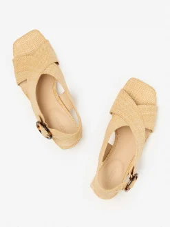 J.McLaughlin Jessamine Grasscloth Heels-Women Shoes & Accessories|Heels & Wedges