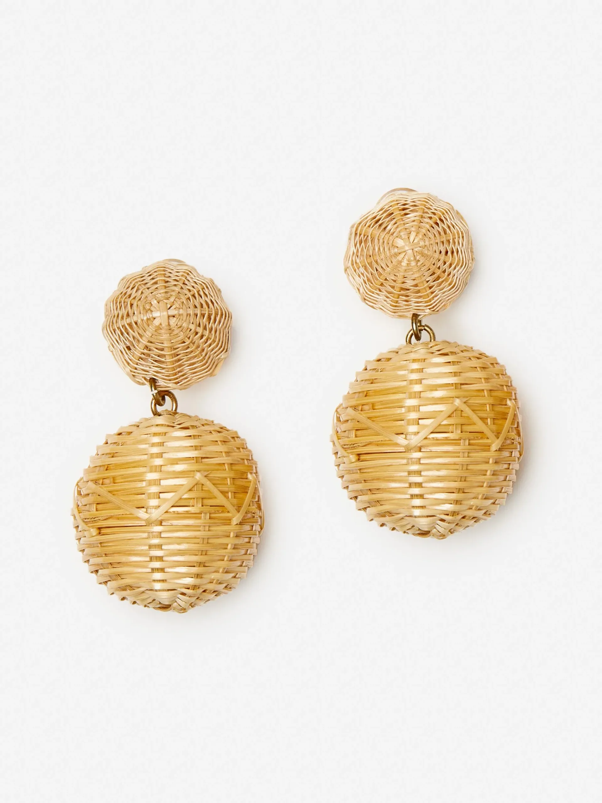 J.McLaughlin J.McL X Rebecca De Ravenel Rattan Post Earrings-Women Shoes & Accessories
