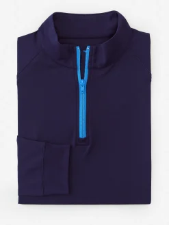 J.McLaughlin Kosta Performance 1/2 Zip- Knits & Polos