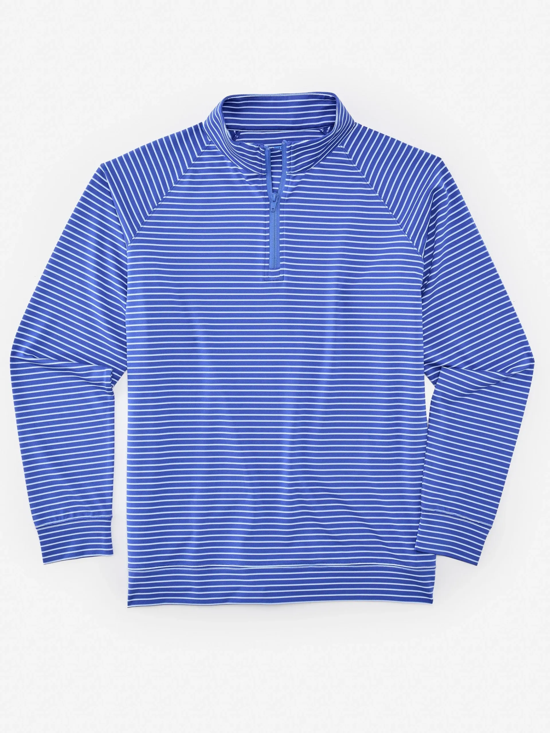 J.McLaughlin Kosta Performance 1/2 Zip In Murphy Stripe- Knits & Polos