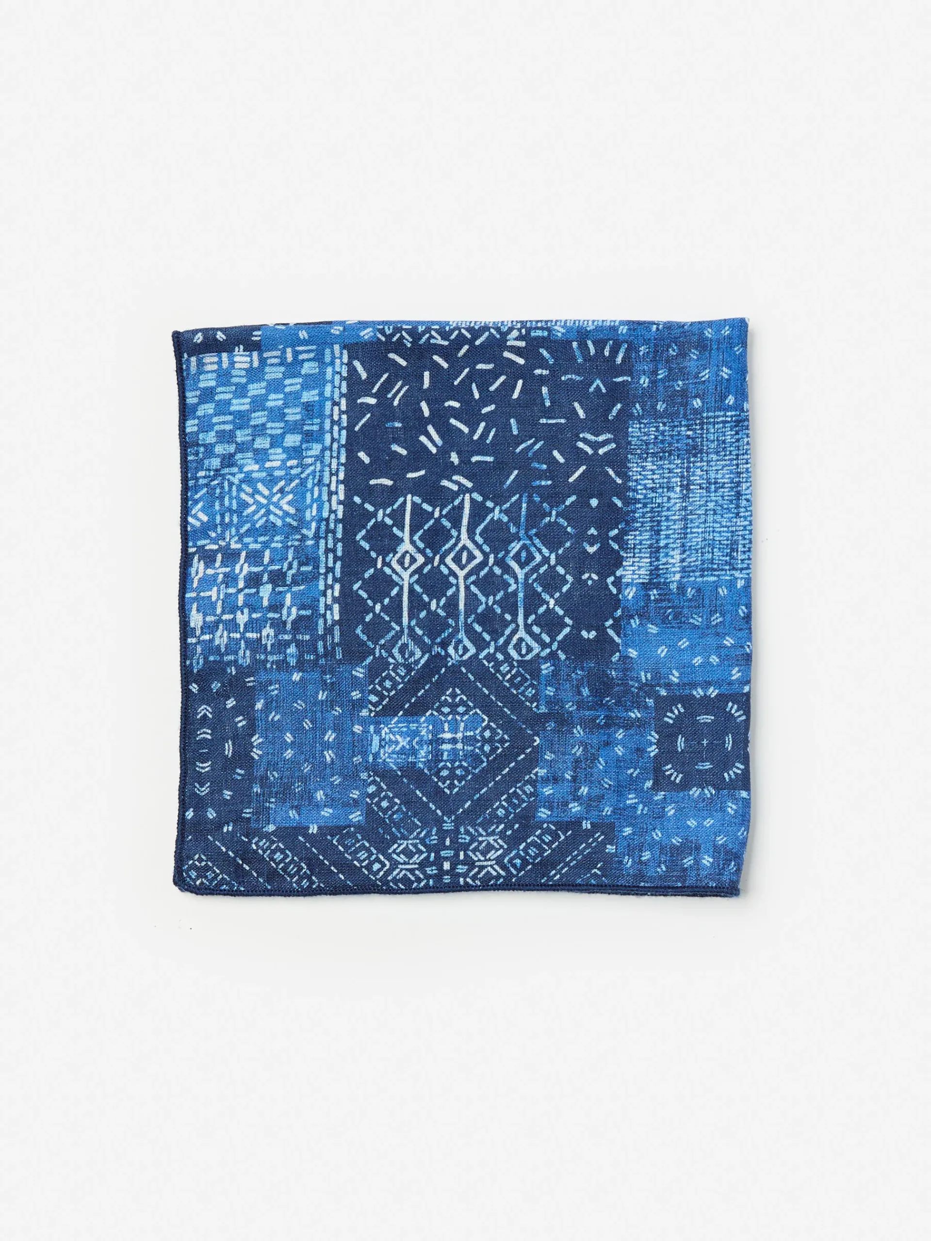 J.McLaughlin Linen Pocket Square In Diamond Patch- Shoes & Accessories|Pocket Squares