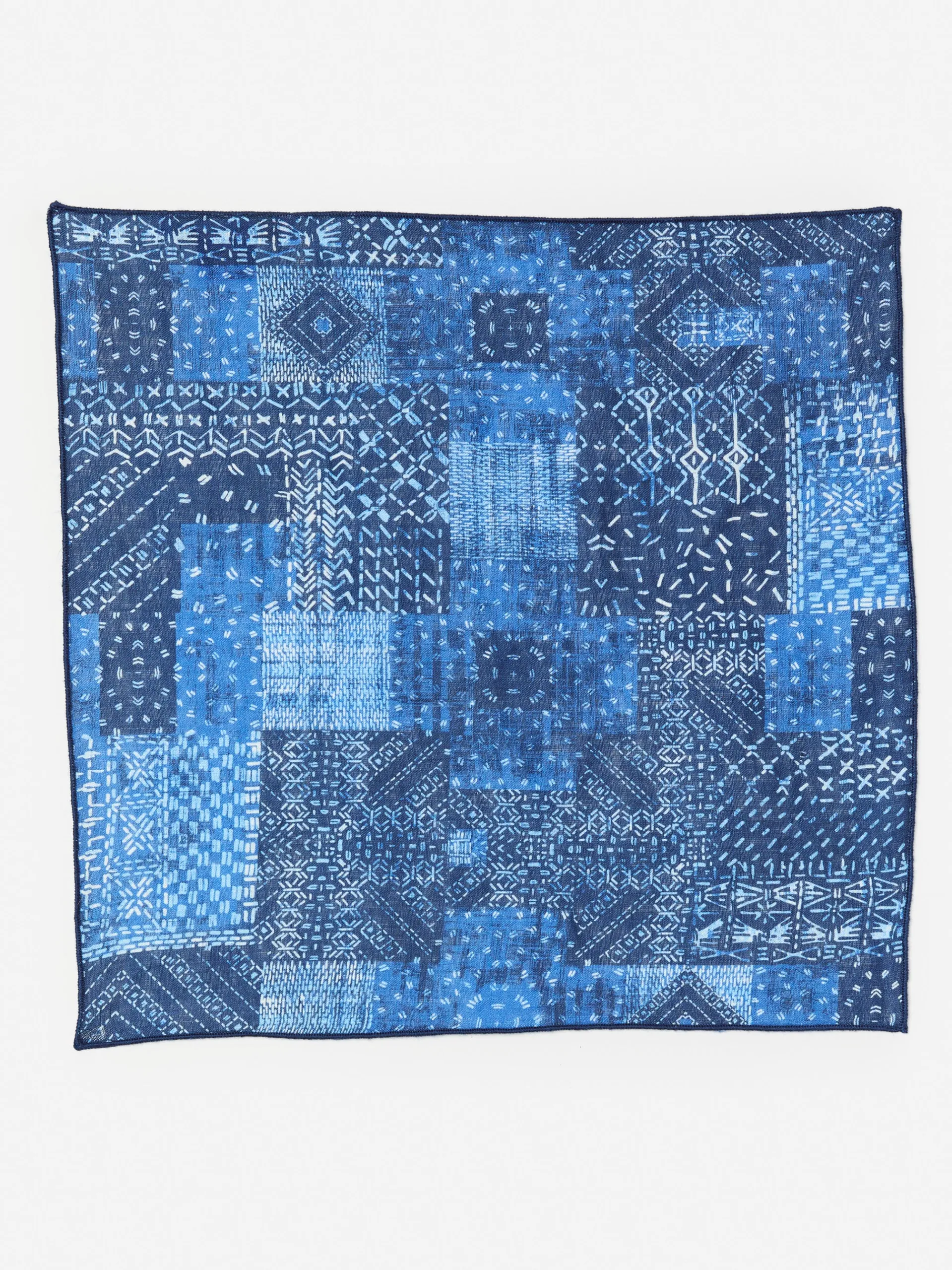 J.McLaughlin Linen Pocket Square In Diamond Patch- Shoes & Accessories|Pocket Squares