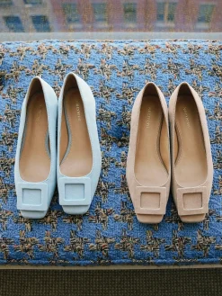 J.McLaughlin Lisbeth Suede Block Heels-Women Shoes & Accessories|Heels & Wedges
