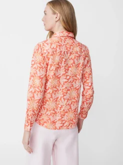 J.McLaughlin Lois Linen Shirt In Bloomsbury-Women Tops