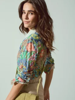 J.McLaughlin Lois Shirt In Paradise Breeze-Women Tops