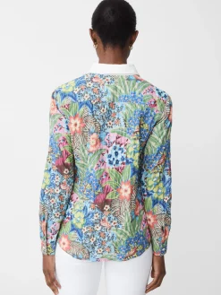 J.McLaughlin Lois Shirt In Paradise Breeze-Women Tops