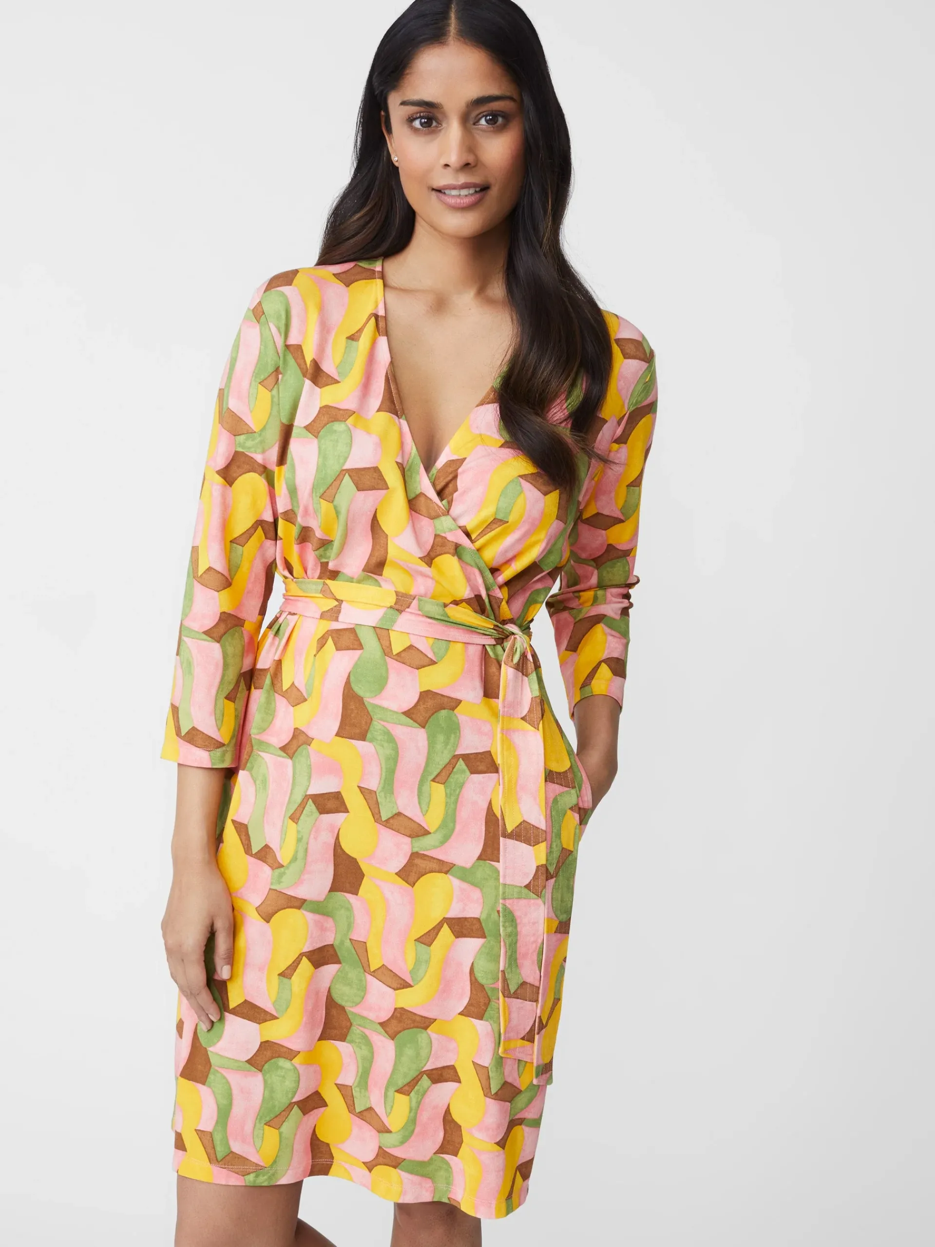 J.McLaughlin Lorelei Dress In Abstract Chaise-Women Dresses