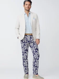 J.McLaughlin Lukas Pants In Jardin Leaf- Pants