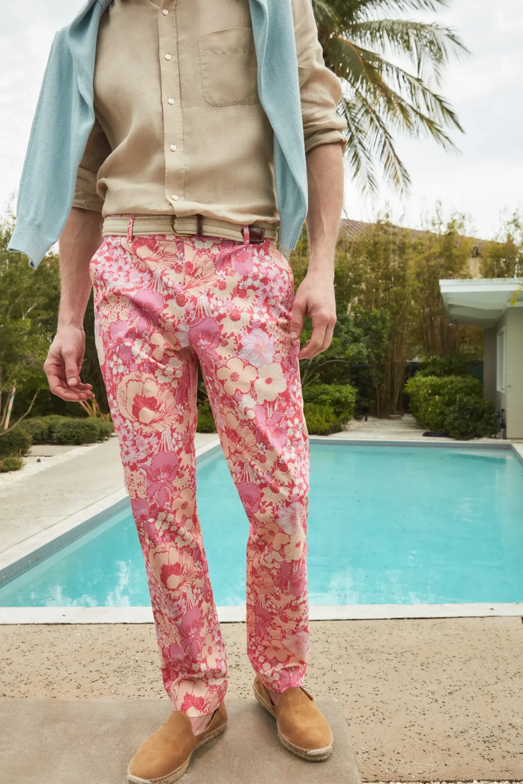 J.McLaughlin Lukas Pants In Posh Pansies- Pants