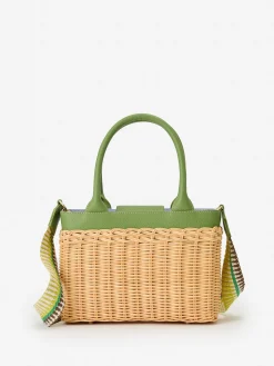 J.McLaughlin Maidstone Wicker Top Handle-Women Shoes & Accessories|Top Handles