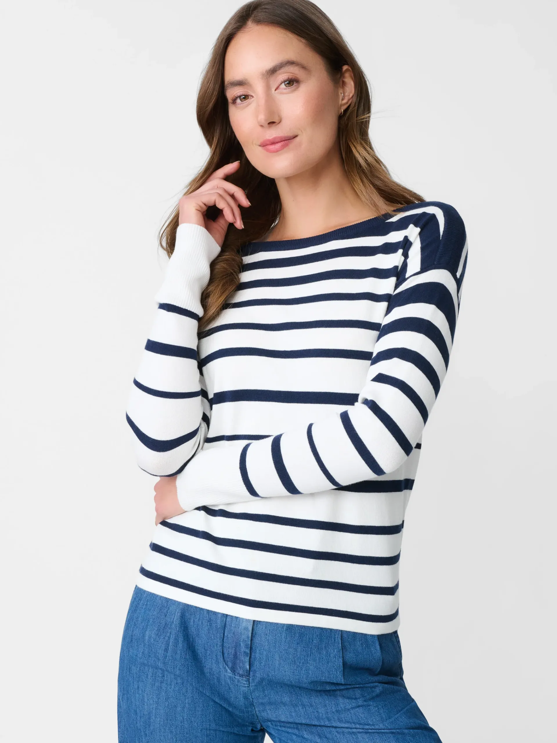 J.McLaughlin Marin Sweater In Stripe-Women Sweaters