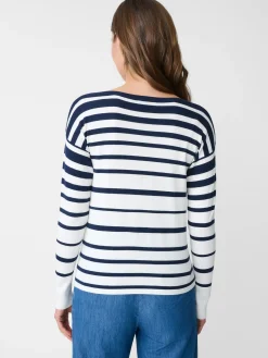 J.McLaughlin Marin Sweater In Stripe-Women Sweaters