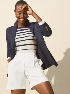 J.McLaughlin Merona Cotton Twill Blazer-Women Jackets & Outerwear|Suits & Sets