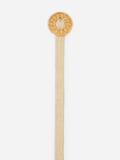 J.McLaughlin Mini Elizabeth Raffia Belt-Women Shoes & Accessories|Belts