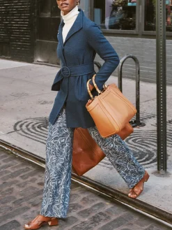 J.McLaughlin Morgan Pants In Leaf Lover Jacquard-Women Suits & Sets|Pants
