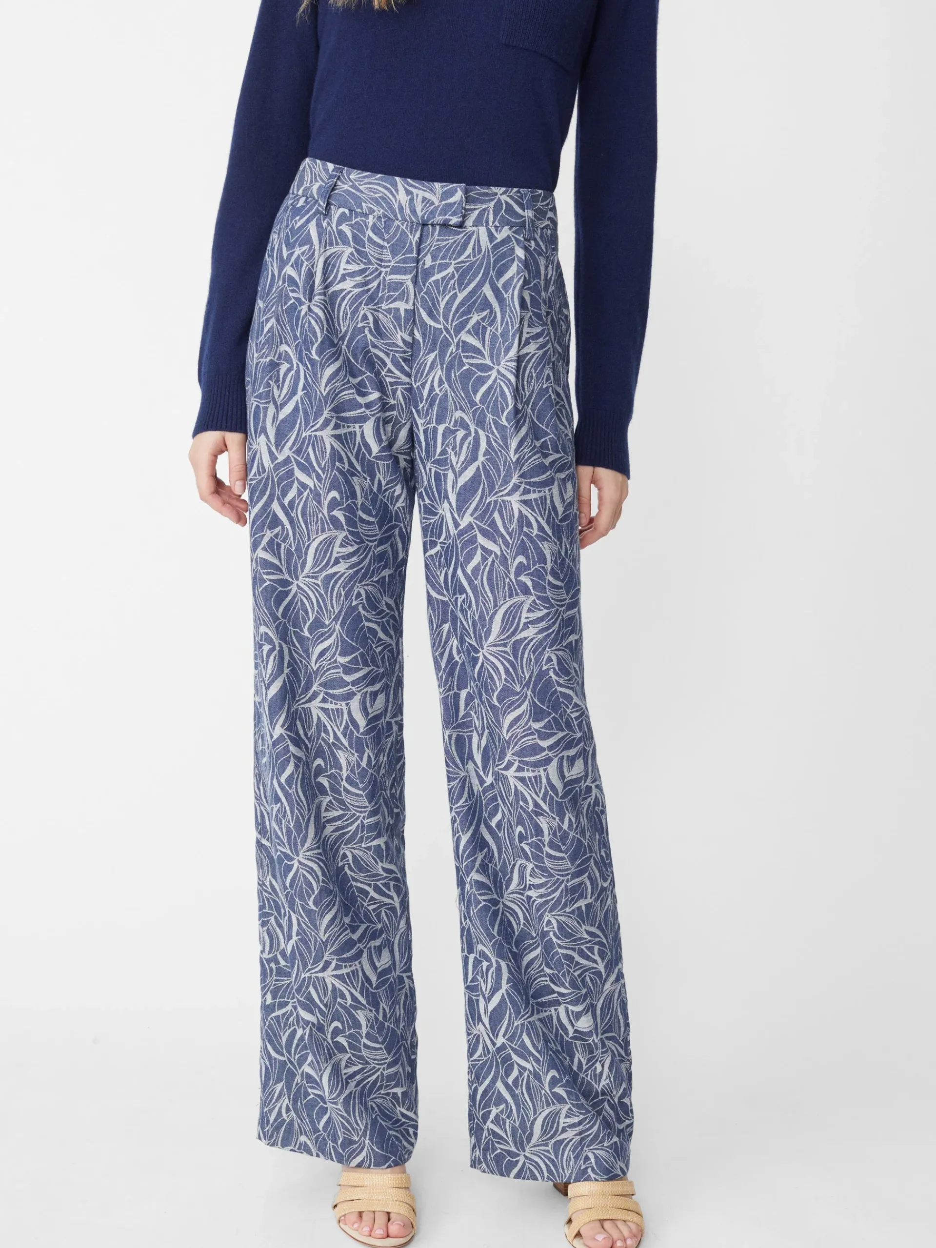 J.McLaughlin Morgan Pants In Leaf Lover Jacquard-Women Suits & Sets|Pants