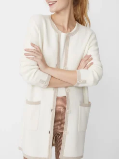 J.McLaughlin Nan Wool Cashmere Cardigan-Women Sweaters