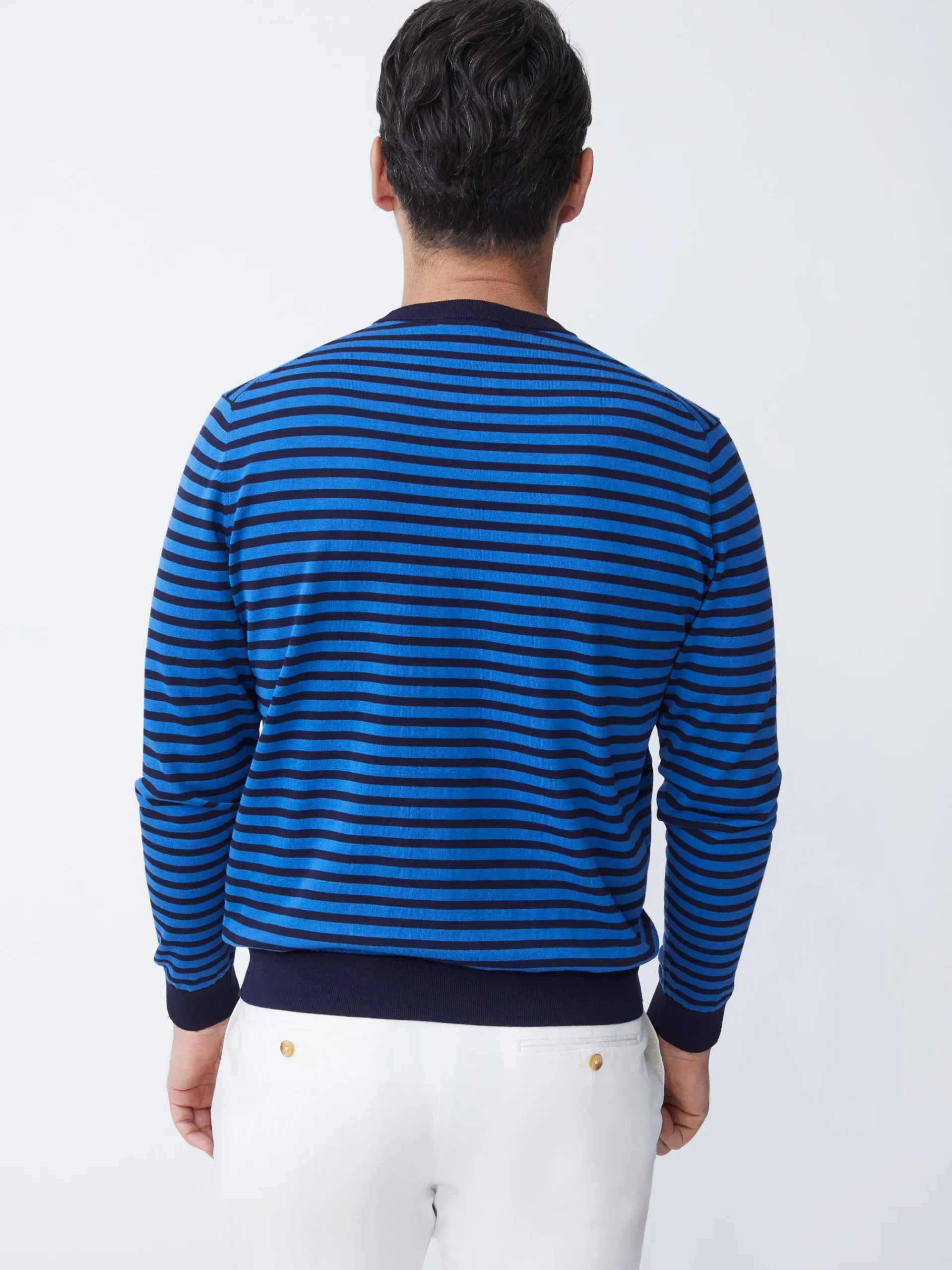 J.McLaughlin Nathan Sweater In Stripe- Sweaters