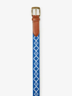 J.McLaughlin Needlepoint Belt In Geo Diamond- Shoes & Accessories|Belts