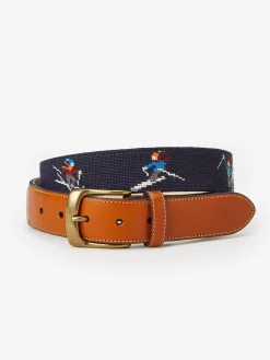 J.McLaughlin Needlepoint Belt In Skier- Shoes & Accessories|Belts