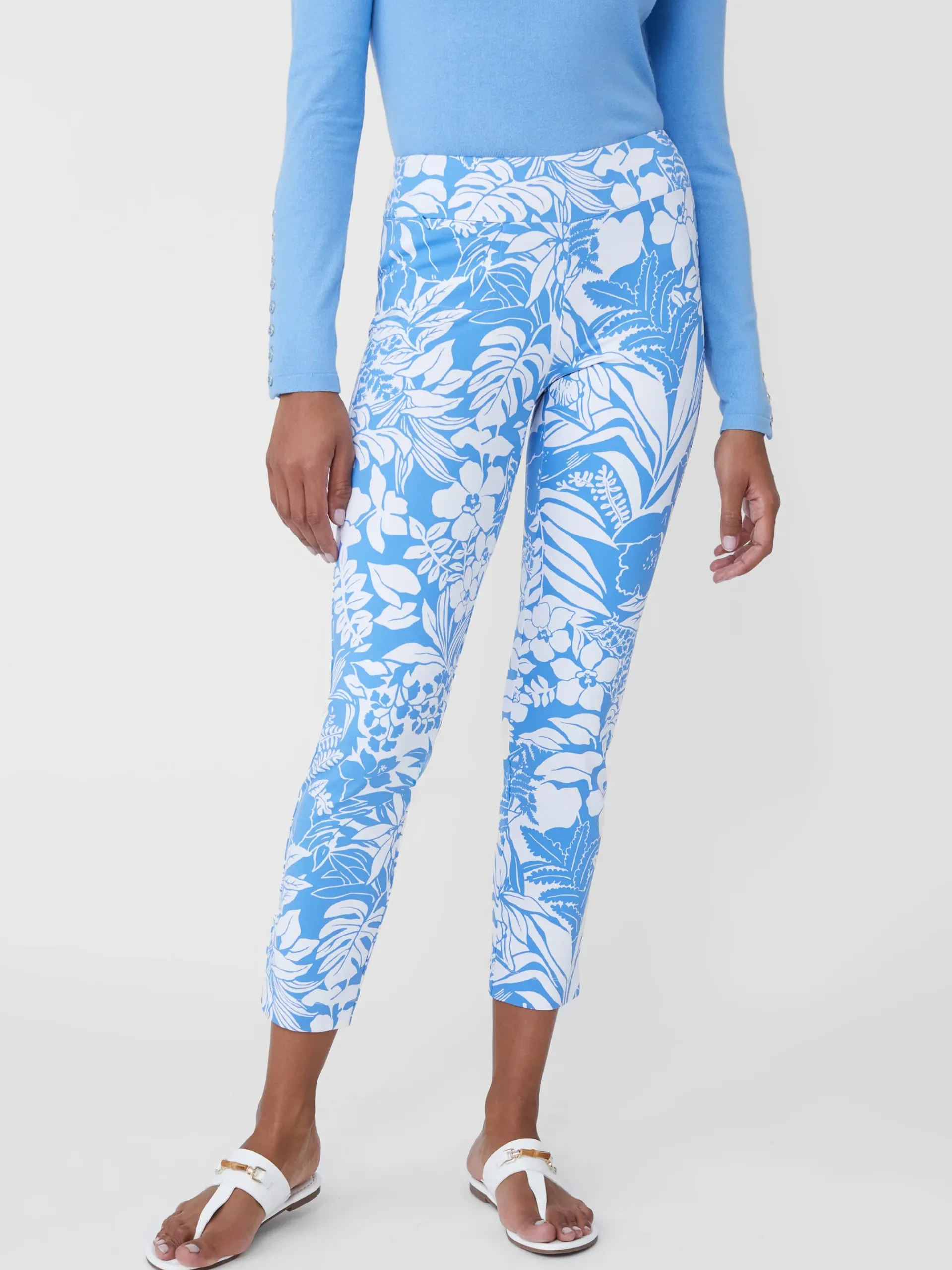 J.McLaughlin Newport Capri Pants In Bay Isle-Women Pants