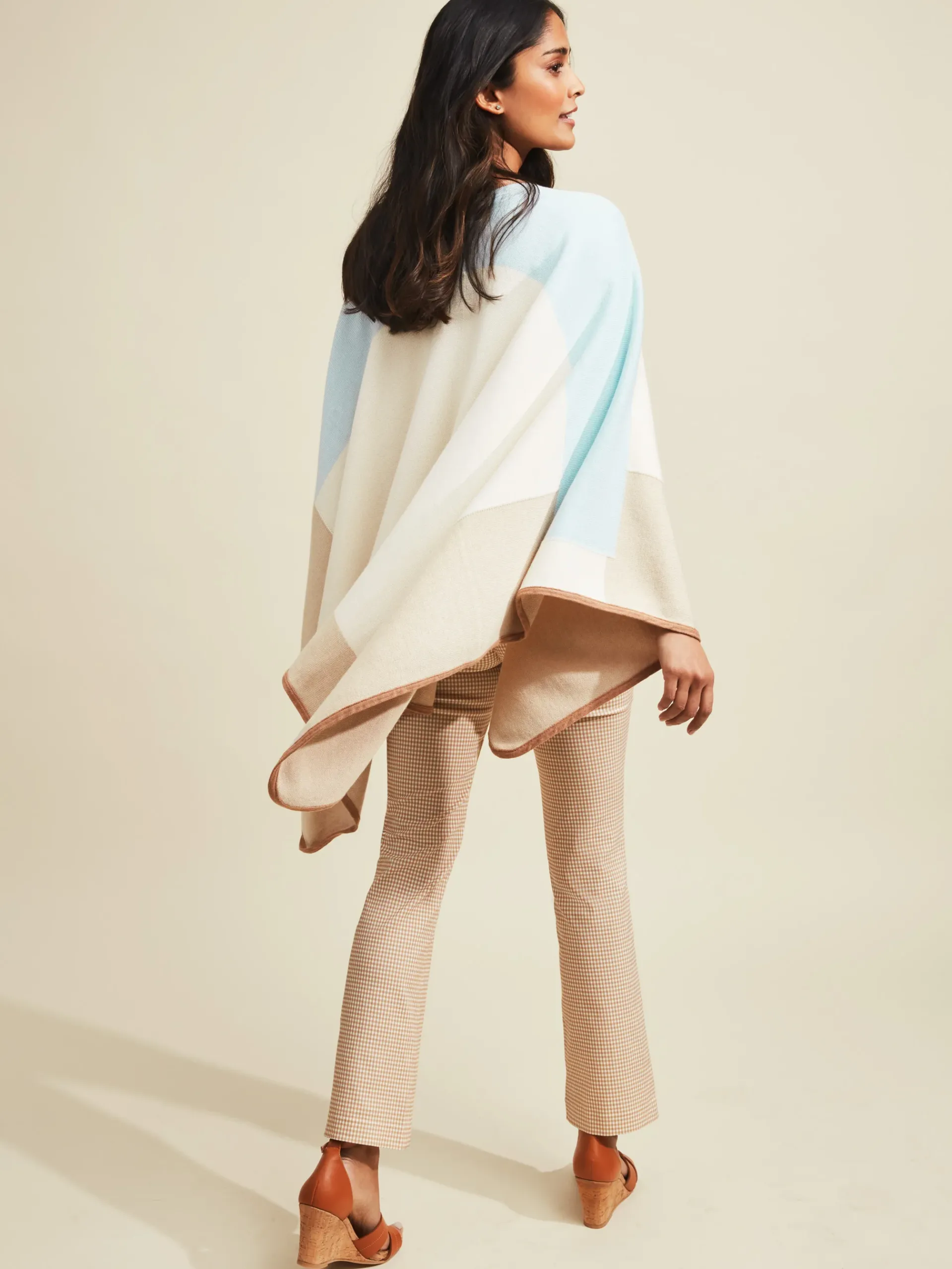J.McLaughlin Noreen Wrap In Colorblock-Women Jackets & Outerwear|Sweaters