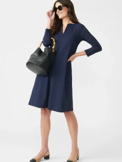 J.McLaughlin Octavia Dress In Fernwood Geo Jacquard-Women Dresses