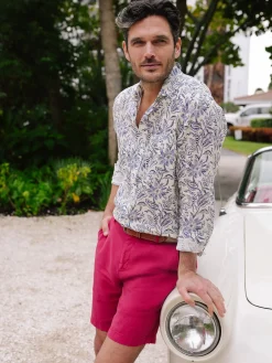 J.McLaughlin Oliver 9" Shorts In Italian Summer Twill- Shorts
