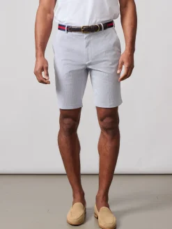 J.McLaughlin Oliver 9" Shorts In Pinstripe- Shorts