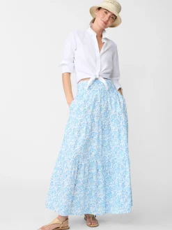 J.McLaughlin Ophelia Maxi Skirt In Mini Bloomsbury-Women Skirts & Skorts