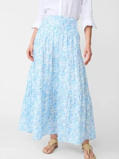 J.McLaughlin Ophelia Maxi Skirt In Mini Bloomsbury-Women Skirts & Skorts