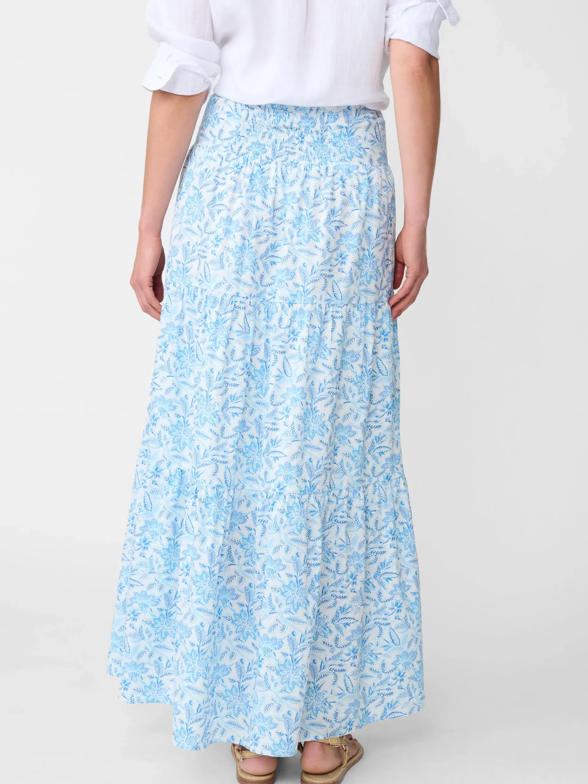 J.McLaughlin Ophelia Maxi Skirt In Mini Bloomsbury-Women Skirts & Skorts