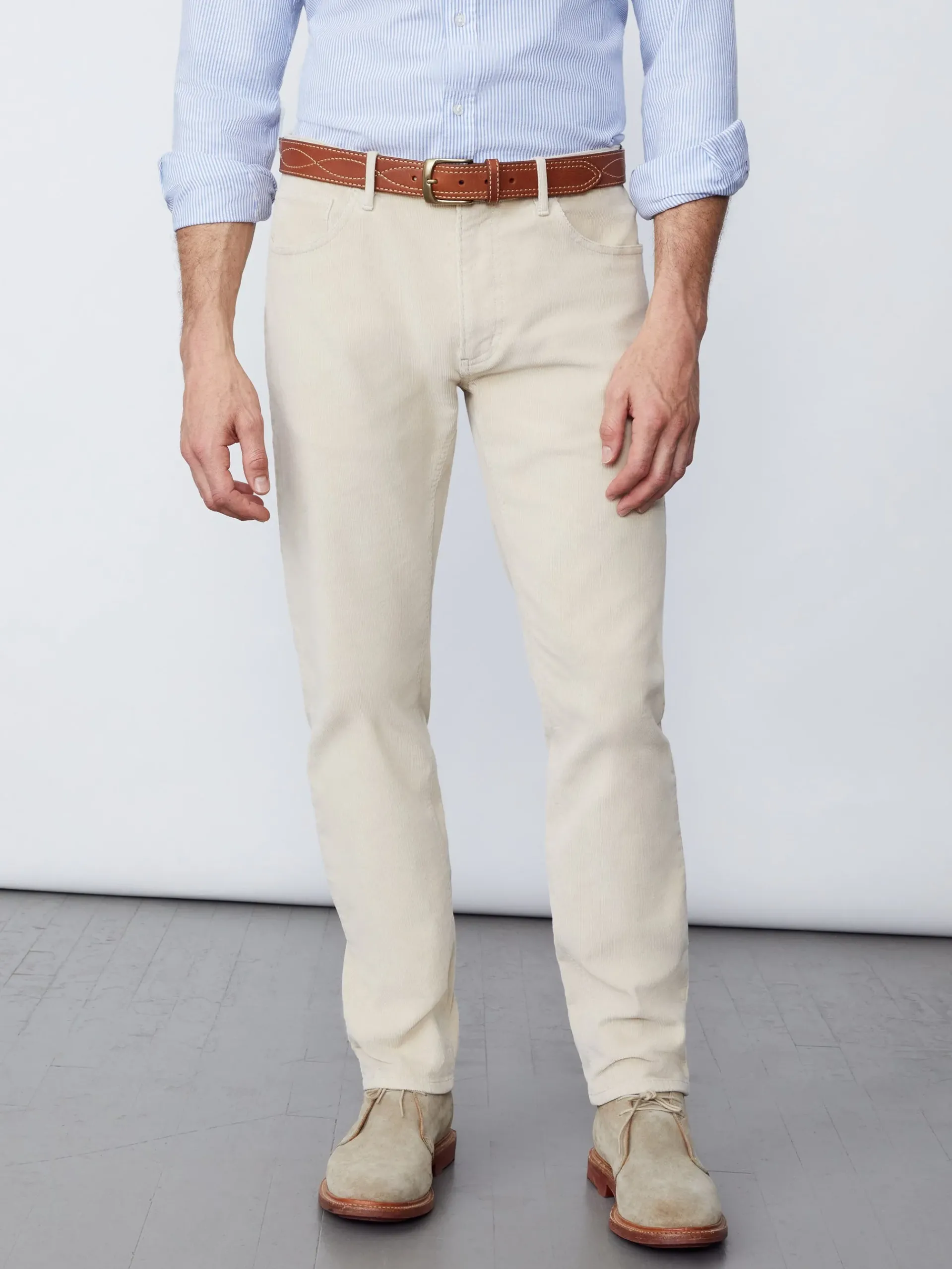J.McLaughlin Parker 5-Pocket Straight Pants In Italian Stretch Cord- Pants