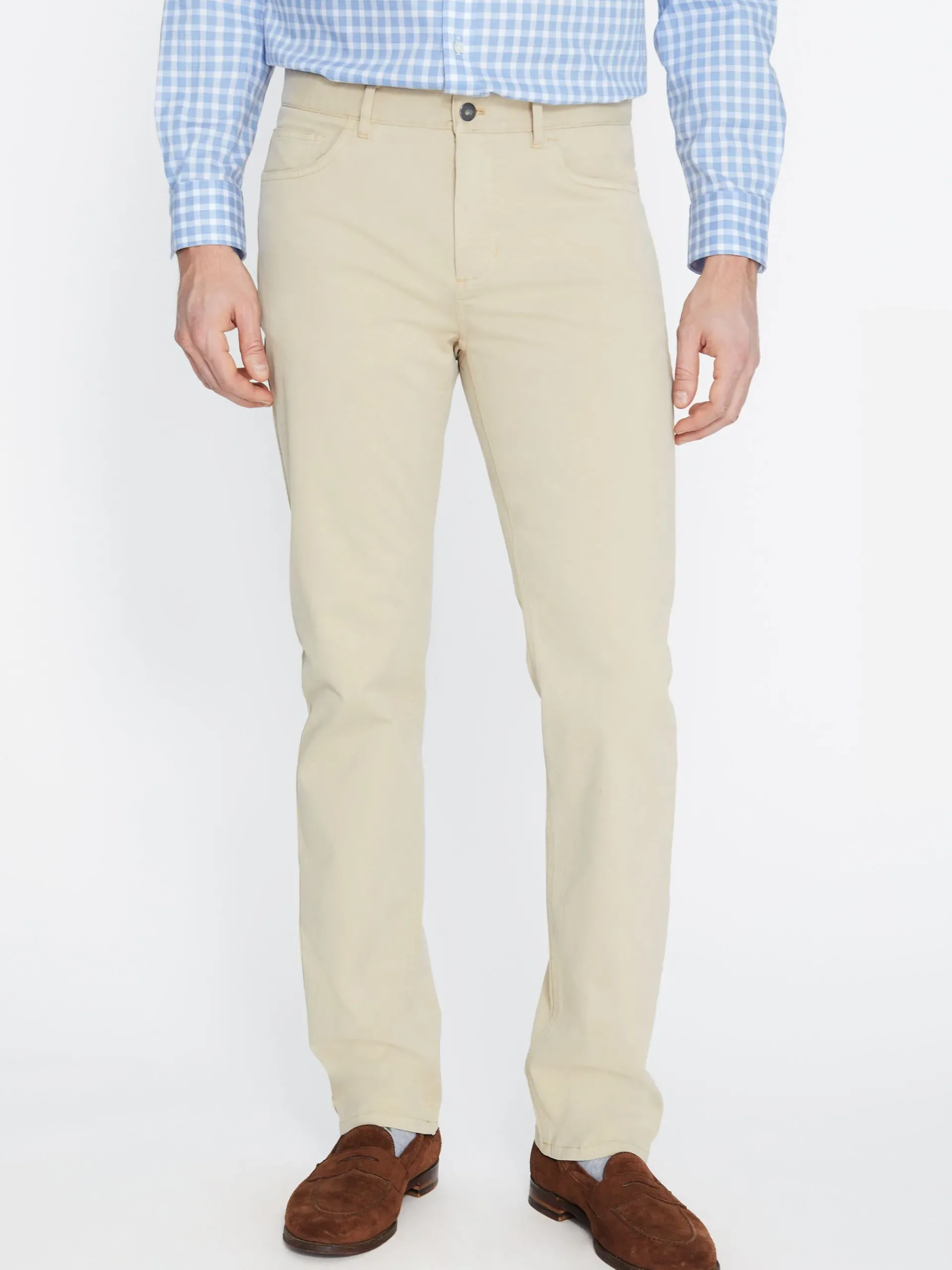 J.McLaughlin Parker 5-Pocket Straight Pants In Stretch Cotton Sateen- Pants
