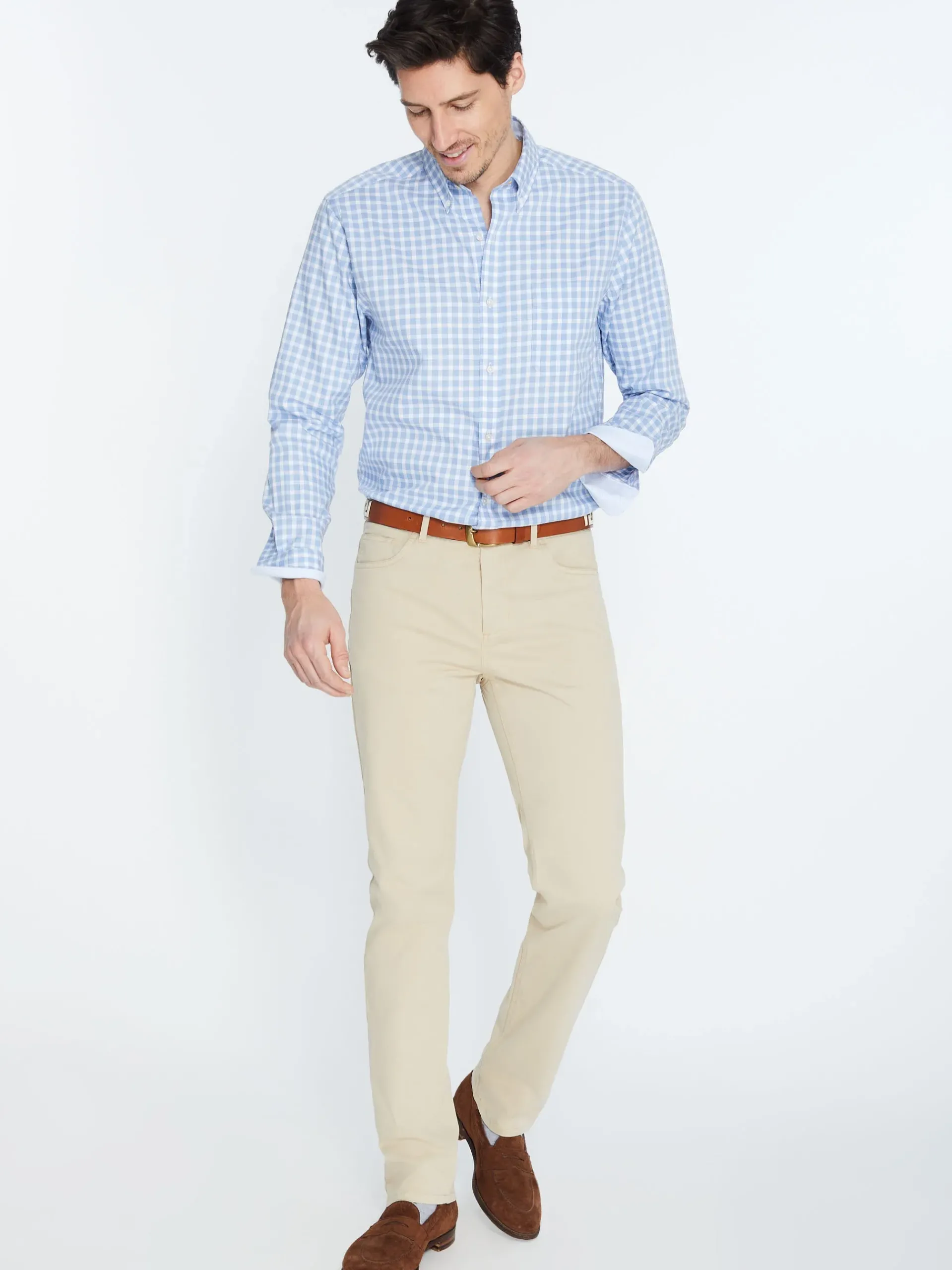 J.McLaughlin Parker 5-Pocket Straight Pants In Stretch Cotton Sateen- Pants