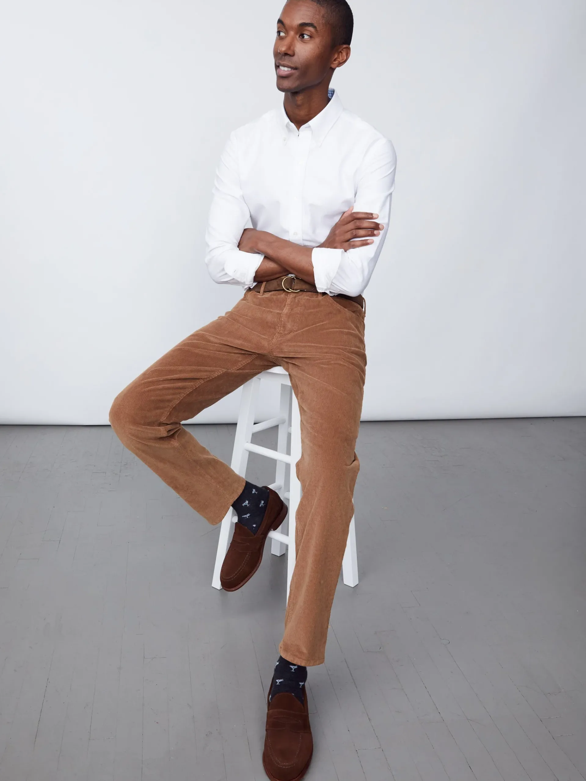 J.McLaughlin Parker 5-Pocket Straight Pants In Italian Stretch Cord- Pants