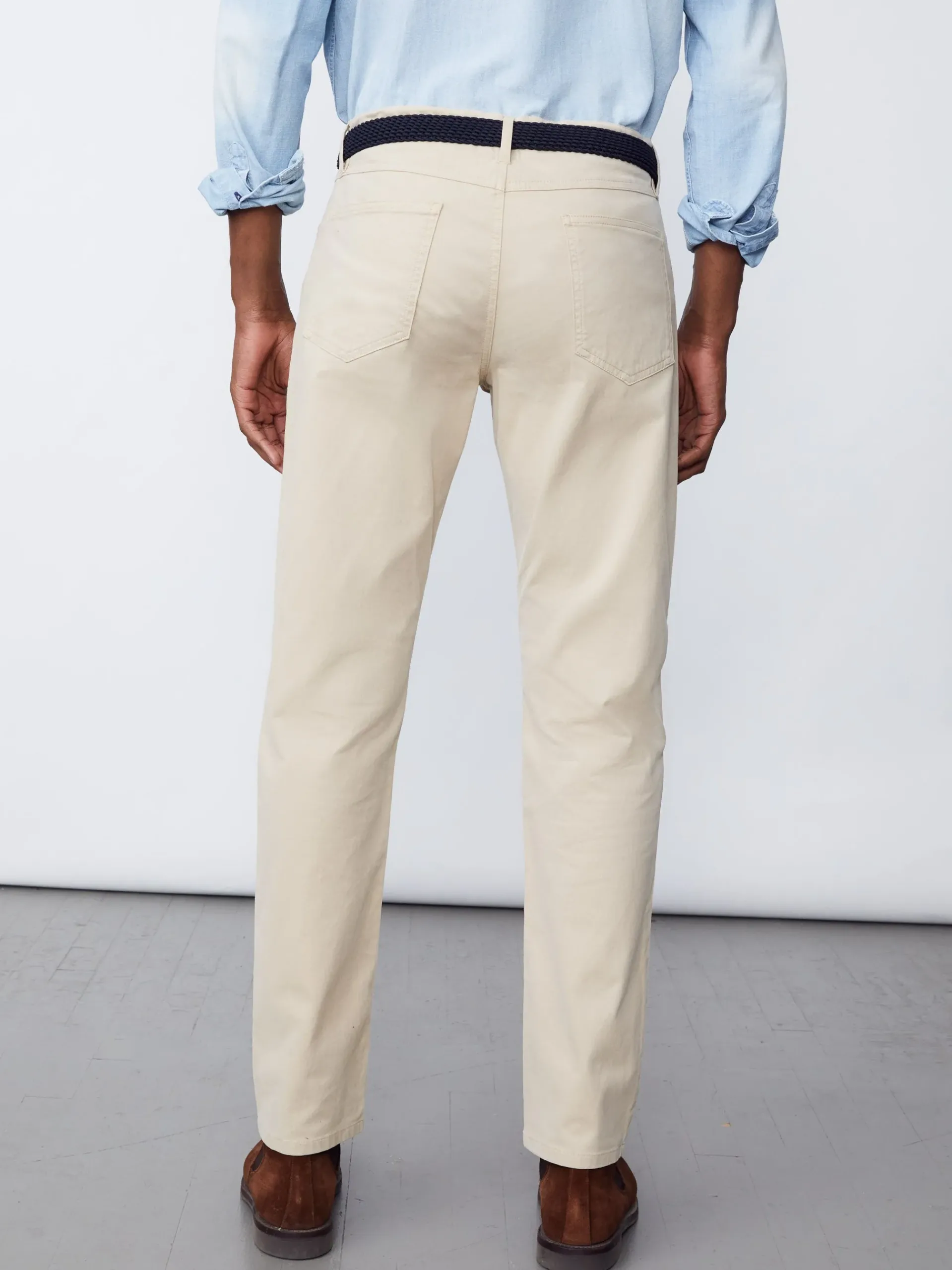 J.McLaughlin Parker 5-Pocket Straight Pants In Stretch Cotton Sateen- Pants