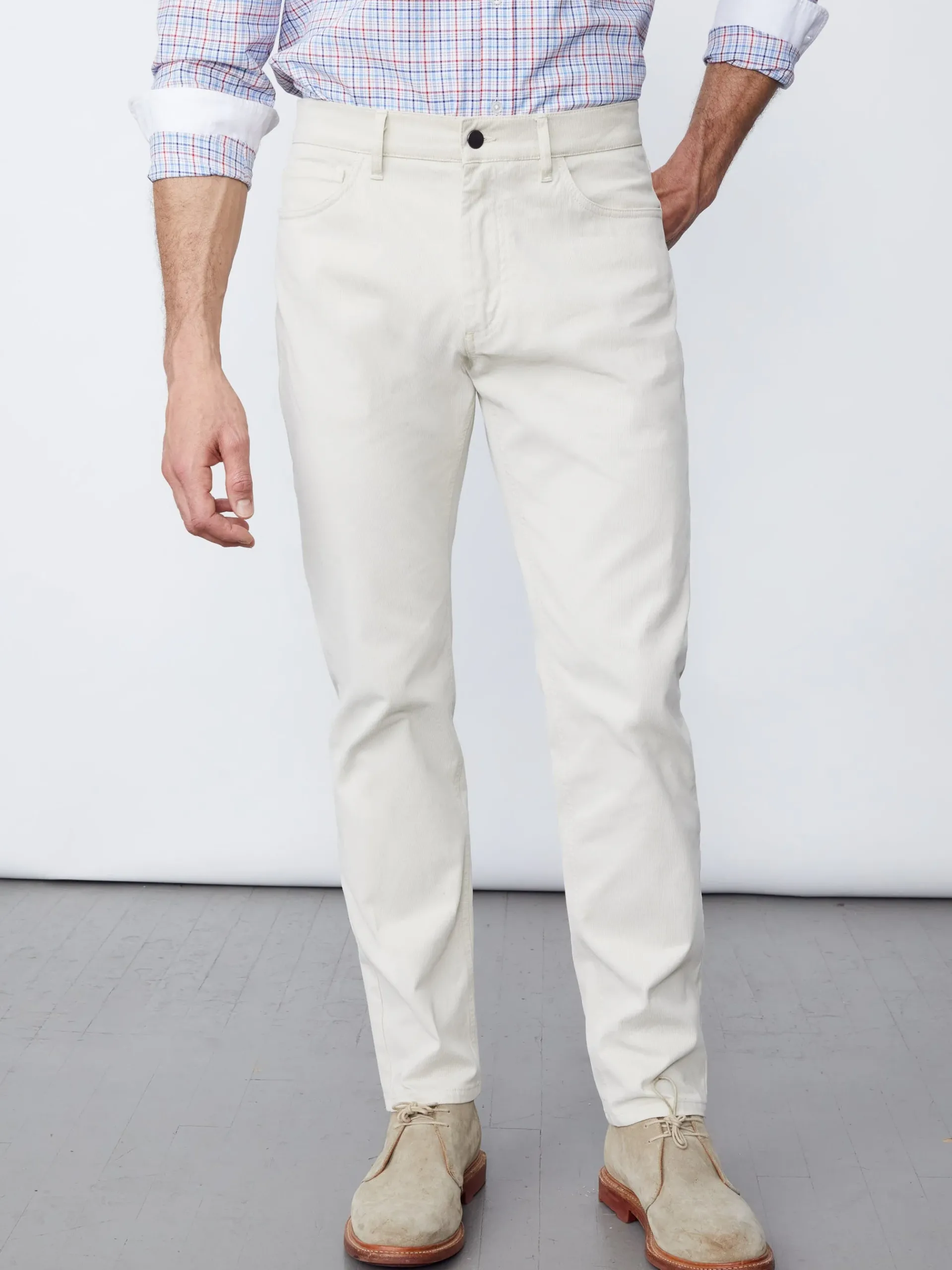 J.McLaughlin Parker 5-Pocket Straight Pants In Italian Stretch Bedford Cord- Pants