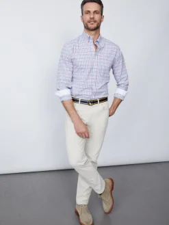 J.McLaughlin Parker 5-Pocket Straight Pants In Italian Stretch Bedford Cord- Pants