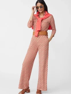 J.McLaughlin Pasha Pants In Mini Fernwood Geo-Women Suits & Sets|Pants